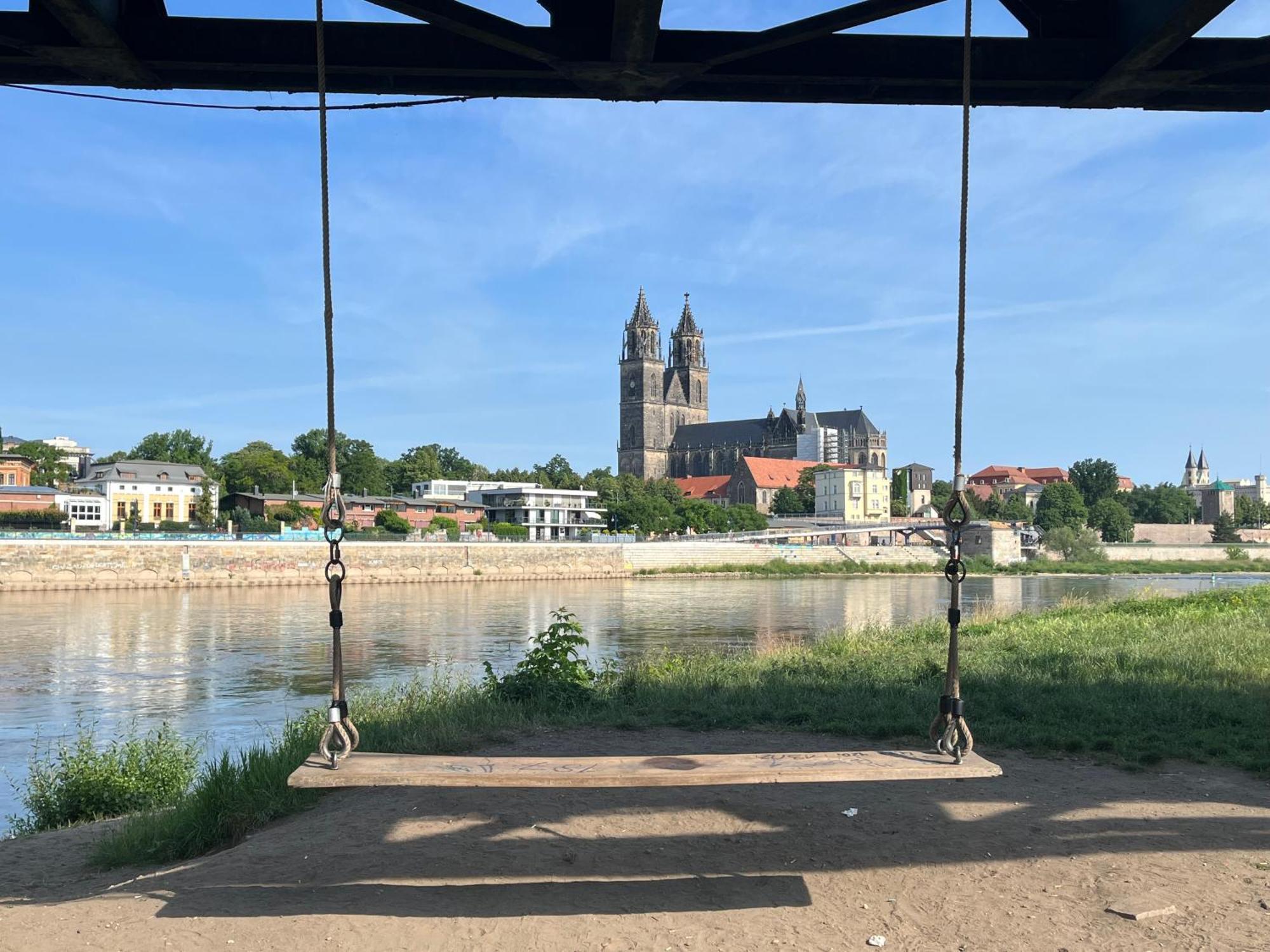 Elbidyll Appartement Maagdenburg Buitenkant foto